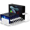 Unitek 60 W, stazione di ricarica USB a 10 porte, stazione di ricarica multipla con SmartIC Tech e compatibile con telefoni, tablet e altri dispositivi