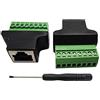 zdyCGTime RJ45 Spina Femmina a 8P 8C Bullone Femmina Terminali a Vite Rete Rete Ethernet Spina Cavo per CCTV AV UTP DVR Cat5 Cat5e Cat6 Cat7 Accoppiatore in Linea 300 V 8 A (2 Pezzi/F)