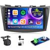 Inefala 4+64G Autoradio per Suzuki Ertiga 2012-2017 Suzuki Swift 2011-2017 Android 15 con Wireless CarPlay Android Auto, 9'' Schermo per Auto con Bluetooth WIFI GPS FM/RDS 32EQ Telecamera Posteriore