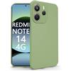 N NEWTOP Cover Compatibile per REDMI NOTE 14 4G, Custodia TPU SOFT Gel Silicone Ultra Sottile Flessibile Case Posteriore Protezione Fotocamera Anti Urto Guscio Scocca Colorato Thin (Verde)