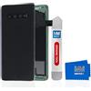 MMOBIEL Coperchio Batteria compatibile con Samsung Galaxy S10 G73F 2019 6.1 Inch (Prism Black/Nero)