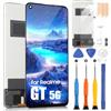 ARSSLY per Oppo Realme GT 5G LCD Schermo per Realme GT 5G RMX2202 TFT Sostituzione dello Schermo Touch Screen Assembly con Riparazione Kit(Nero, Senza Fingerprint Unlocking)