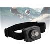 Bewinner Fotocamera Indossabile con Lampada Frontale a LED, Fotocamera Montata Sulla Testa 1080P, Videoregistratore Ciclistico a Mani Libere con Regolazione a 45 Gradi, Rilevamento