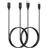 Simpeak Confezione da 2 cavi di ricarica da 1,5 m, compatibili con Garmin Vivoactive 3 4 4S, cavo di ricarica USB di ricambio per Fenix 7, 7S, 7X, 6, 6S, 6X Pro, Fenix 5, 5S, 5X Plus, Forerunner 745