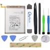 OnlyTech - Kit di riparazione Batteria per Samsung Galaxy A70 SM-A705F - 4500mAh - con 10 Strumenti e Adesivo