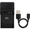 Norifon NB-9L USB Caricatore per Canon IXUS 1000 HS, 1100 HS, 500 HS