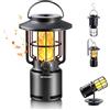 RETEYUNG Altoparlante Bluetooth da esterno con luce di fiamma, impermeabile IP65, 3 modalità di illuminazione, torcia da esterno, altoparlante wireless per patio, giardino, regali per uomini e donne