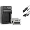mtb more energy Caricabatteria + 2x Batteria ABPAK-001, AHDBT-001 per GoPro HD Hero2 Outdoor Edition