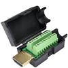 Oiyagai Connettore Maschio HDMI Senza Saldatura, Scheda di Connessione Rapida con Accessori per Case