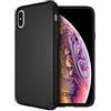 doupi Ultra Armor Custodia per iPhone XS (iPhone 10s) 5,8 Pollici, Anti Scivolo Design Protzione Posteriore Bumper Cover, Nero