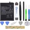 OnlyTech - Kit di riparazione Batteria Premium di Ricambio BM53 per Xiaomi Mi 10T / 10T Pro - 5000mAh - Qualità identica con 10 Strumenti e Adesivo