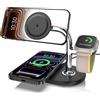 ZenGoose Caricabatterie Wireless per Apple 3 in 1 Stazione di Ricarica Wireless per iPhone 16/15/14/13/12, Caricatore Wireless per Apple Watch 10/9/8/7/6/SE, Stazione di Ricarica Induttiva per Air Pods 4/Pro
