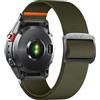 SumRioo QuickFit 26mm Cinturino per Garmin Fenix 8 8Pro/8 Solar 51 mm/7X Pro/7X/6X Pro/6X/5X Plus/5X/3/3HR, Nylon Elasticizzato Cinturino per Garmin Tactix 8 51 mm/Enduro 3/Epix 2 Pro, Verde