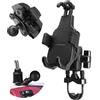 AGEofDMS Supporto Telefono Moto con smorzatore di vibrazioni, adatto per manubri di ATV, biciclette e scooter con diametro di 12,7-33 mm e specchi, supporto telefoni da 4,7-7,2 pollici