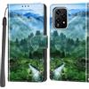 Haninsuze Cover per Honor 200 Lite, Portafoglio PU Pelle, Foresta | Interno TPU Antiurto, Anti-Graffio, Fessura per Schede, Supporto Stand, Design Libro, Flip