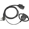 HYS Auricolare radio regolabile a forma di D compatibile con Kenwood Baofeng UV5R 888S Retevis Walkie Talkie (1 pz)