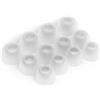 Okuli 12 x Gommini Auricolari in Silicone Ricambio per JBL Wave 200 TWS Auricolari Cuffie in Bianco
