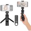 Newmowa Treppiede Remoto per Telefono con Telecomando Staccabile, Treppiede Selfie Stick per iPhone, Riprese Video Foto/Zoom/Cambio Obiettivo, Compatibile con iPhone 12 e sopra (iOS 15 Sopra)