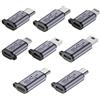 AOUZOVLI 8 Pezzi Adattatore Lightning USB C Adattatore USB C Lightning Adattatore Da Lightning A USB C Adattatore USB Lightning Compatibile Con Laptop, Tablet, Telefoni Cellulari, Ecc