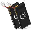 CELLONIC 2x Batteria per Headset/Auricolare/Cuffie Compatibile con Sennheiser DW Pro 2, MB Pro 2, MB Pro 1, 504374 - (180mAh, 3.7V)
