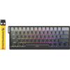 MAMBASNAKE X60 HE Rapid Trigger Magnetic Keyboard, 0.01mm RT Accuracy Gaming Keyboard, Magnetic Switch, Tri-Mode, 0.125ms Latency, 8K Polling Rate, 4000mAh, for Gamer - Black