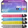 Woungzha Compatibile Cartuccia di Toner IM C300 IM C300F Sostituzione per Ricoh Ricoh IM C300 300F 400F 400SRF (4-Pack)