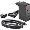 KFD Caricatore USB-C da 140W GaN 28V 5A Alimentatore per MacBook Pro 16, HP OMEN Transcend 14 Spectre x360 16 MSI Prestige 14 16 AI Studio, DJI Power Power Portatile Powerstation