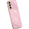RankOne La Custodia del Telefono è Adatta per Samsung Galaxy A34 5G (6.6 Inches), Case per Cellulare in Silicone con Telaio Galvanico - Viola