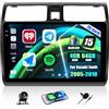CAMECHO 4+64G Android 15 Navi Autoraido per Suzuki Swift 2005-2010 con GPS WIFI con Telecamera Posteriore, 10 Pollici Wireless Carplay Android Auto Bluetooth Radio HD Touchscreen con FM/RDS Mirrorlink