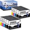 DOUBLE D 2500XL Cartucce Compatibili per Canon 2500 XL PGI-2500XL,10-Pack | per Canon Maxify MB5150 MB5050 MB5155 MB5350 MB5450 MB5455 iB4050 iB4150 (4BK/2C/2M/2Y)