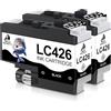DOUBLE D LC426 - Cartucce d'inchiostro nero per stampanti Brother LC426 Black LC426XL LC 426 LC-426XLVAL compatibili con stampanti Brother MFC-J4335DW MFC-J4340DW MFC-J4535DW MFC-J4540DW, confezione