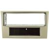 tomzz Audio 2439-166 Fessura metallica per pannello radio compatibile con Opel Corsa D Astra H Zafira B satin stone (beige)