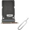 Cemobile Supporto per scheda SIM e vassoio per schede Micro SD di ricambio per Samsung Galaxy S25 Ultra (solo versione SIM singola) (grigio)