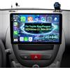 ETLFUCyber 4G+64G Android Autoradio per Toyota Aygo/Peugeot 107/Citroen C1 2004-2014 con Senza Fili Carplay e Android Auto, Radio Touchscreen da 10,1 Pollici con WiFi/GPS/Bluetooth 5.0/EQ/Radio FM RDS