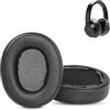 HTINDUSTRY Cuscinetti auricolari di ricambio compatibili con Audio-Technica ATH SR50BT Bluetooth Wireless Cuffie Over-Ear Cuscinetti auricolari con pelle proteica più morbida/schiuma di memoria
