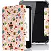Fancity Custodia Compatibile con Kindle Paperwhite 6,8, custodia trasparente TPU morbido con accensione/spegnimento intelligente per Paperwhite Signature Edition 11a generazione 2021, Cat Circus