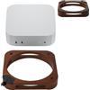 Gosknor Supporto di Dissipazione del Calore per Mac Mini M4, Supporto di Raffreddamento in Legno Design a Doppio Raffreddamento Compatibile con Apple 2024 Mac Mini M4/M4 Pro