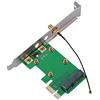Annadue Slot di espansione PCIe per scheda Mini PCIe, Adattatore Universale Durevole per PC Desktop, Staffa , Altezza Standard 122 mm, 1 Pezzo