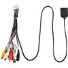 Hoite Cavo video per autoradio per adattatore slot scheda SIM 20 pin AUX per interfaccia ventola di raffreddamento wireless GPS 4G per auto multimediale accessorio per auto