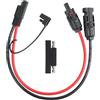 PENGLIN 10AWG 30CM Cavo di collegamento per pannello solare,Adattatore maschio femmina SAE a MC-4, cavo di estensione fotovoltaico con adattatore di inversione di polarità SAE per caricatore della