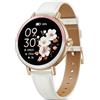 TIFOZEN Smartwatch Donna, 1,27'' HD Orologio Smartwatch Piccolo Rotondo con Cardiofrequenzimetro/SpO2/Sonno/Ciclo Mestruale, 100+ Modalità Sportive/Contapassi Smart Watch per Android iOS, Rosa/Avorio