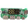 Fasizi 18650-Board Dual USB 5V 2.4A Modulo mobile 18650-Batteria al Litio Caricabatterie Scheda con Sovraccarico Sovraccarico Protezione da cortocircuito Scheda USB fai da te