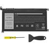 ASUNCELL 11.4V/42Wh WDXOR Batteria del computer portatile per Dell Inspiron 13 5000 (5368 5378 5379) 2-in-1, Dell Inspiron 14 7000 (7460 7472), 15 7000 (7560 7570 7572), Dell Latitude 3390 2-in-1