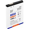 TOPGOBAT Batteria BD50 1200 mAh ad alta capacità per Motorola Numero articolo: BD50, SNN5796, SNN5796A, EM25, EM325, F3, F3C