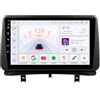 Hizpo Android 13 Car Radio per Renault Clio 3 2005-2014, 8-Core 4G + 32G GPS Navi 9-Inch QLED Touchscreen con CarPlay Android Car Bluetooth WiFi 4G LTE DSP Specchio Link FM/AM