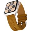 TOPsic Pelle Cinturino Apple Watch SE 2 40mm Bracciale, Design Fiori incisi Braccialetto Regolabile Vera Cinturino per Apple Watch 42mm 41mm 40mm 38mm Cinturino per iWatch Series 10 9 8 SE2 7 6 SE 5 4 3 2 1