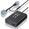 FitDVR Adattatore di alimentazione per dashcam (10 pin) adatto per Mazda, Alimentazione USB con display a LED, collegamento al connettore del tettuccio, uscita 5V 12V, facile da installare, D3-027