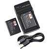 DSTE SLB-1137D Li-ion Batteria (2-Pacco) e Caricabatterie USB per Samsung NV11 NV24HD NV30 NV40 NV100HD NV103 NV106HD TL34HD