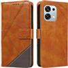 XINNI Cover per Oppo A6 PRO 5G Custodia, Cellulare Libro Antiurto Flip Pelle PU/TPU, Portafoglio Flip Magnetica Case, Marrone
