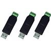 DollaTek 3Pcs Finestra dell'adattatore del convertitore Linux Vista CH340E da USB a Ttl da USB a RS485 7/8 XP
